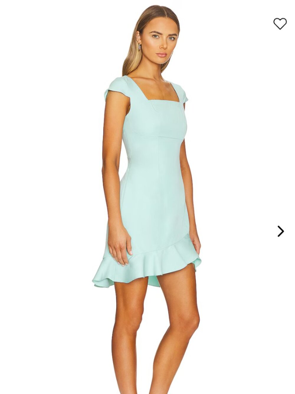 BCBGeneration Cap Sleeve Mini Dress in Robins Egg Pastel Blue/green NWT - Picture 2 of 9